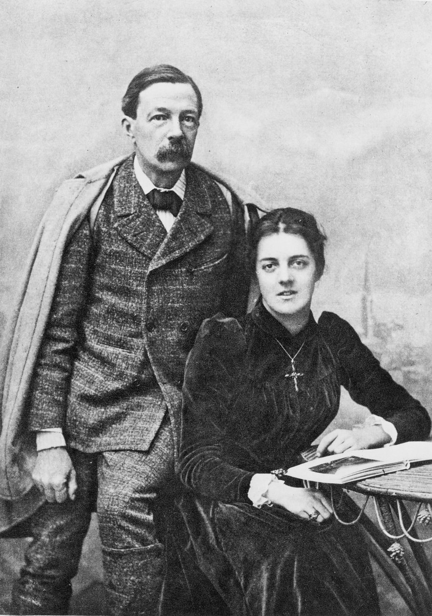 John Addington Symonds (1840-1993) i jego córka, 1891 autorstwa English Photographer