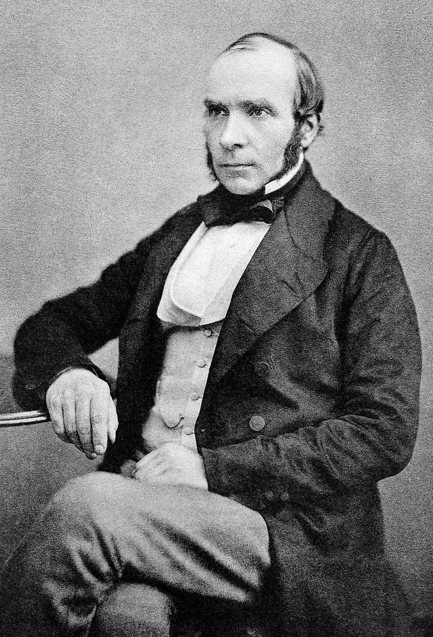 John Snow (1813-1858) angielski lekarz znany z pracy w epidemiologii, Autotype 1856, opublikowany w 1887 (autotyp) autorstwa English Photographer