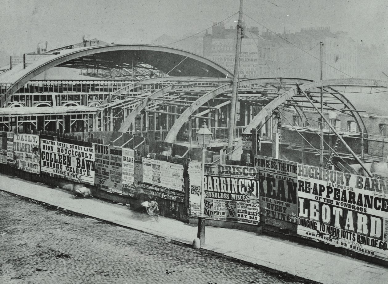Stacja Kings Cross: prace budowlane w toku, 1862 autorstwa English Photographer
