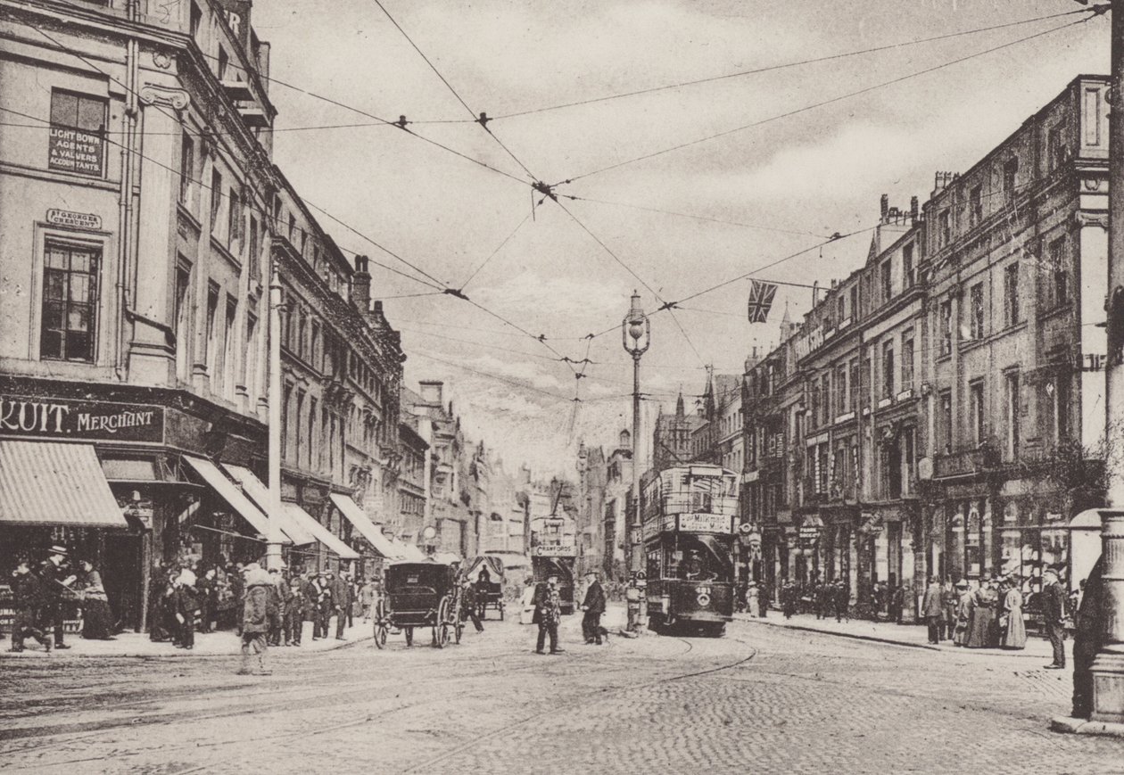 Lord Street, Liverpool (zdjęcie czarno-białe) autorstwa English Photographer
