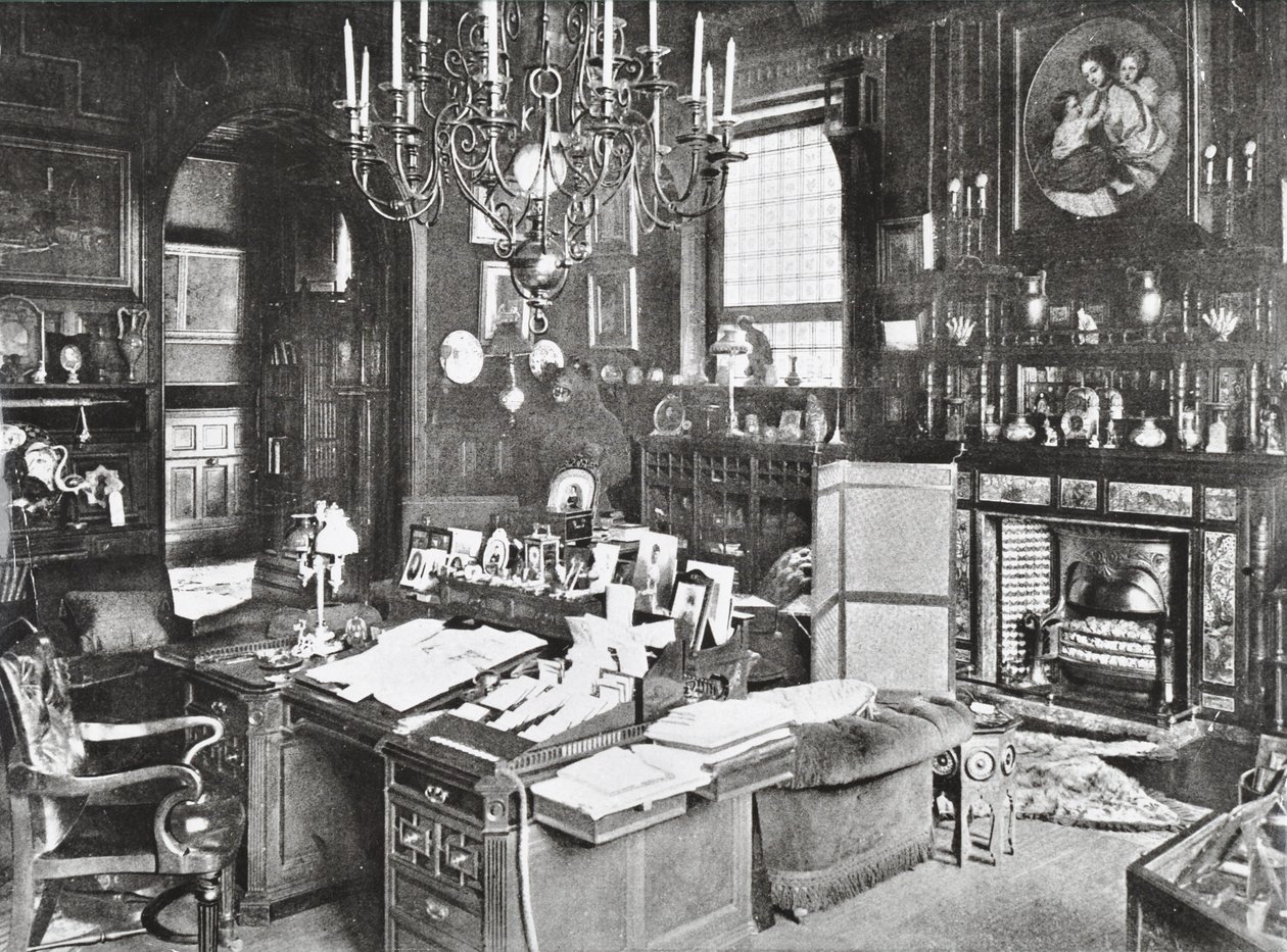 Marlborough House, Pall Mall, Westminster LB: Prince of Wales Study, 1895 autorstwa English Photographer