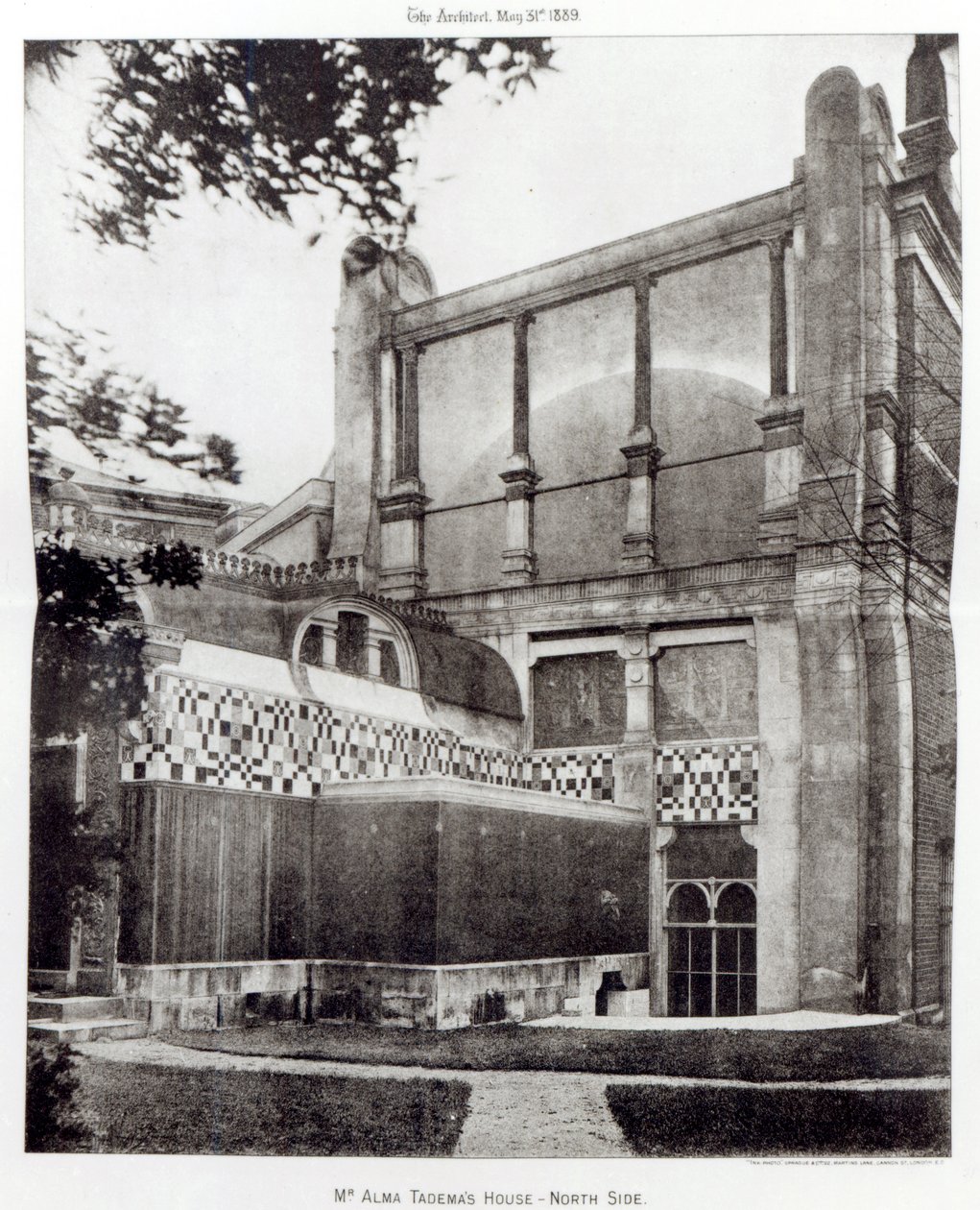 Dom pana Almy Tademasa, North Side, 34 Grove End Road, Londyn, 1889 autorstwa English Photographer