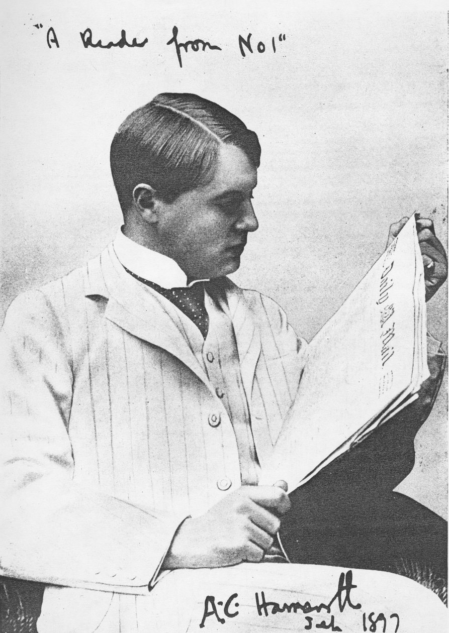 Portret Alfreda Harmswortha, 1897 autorstwa English Photographer