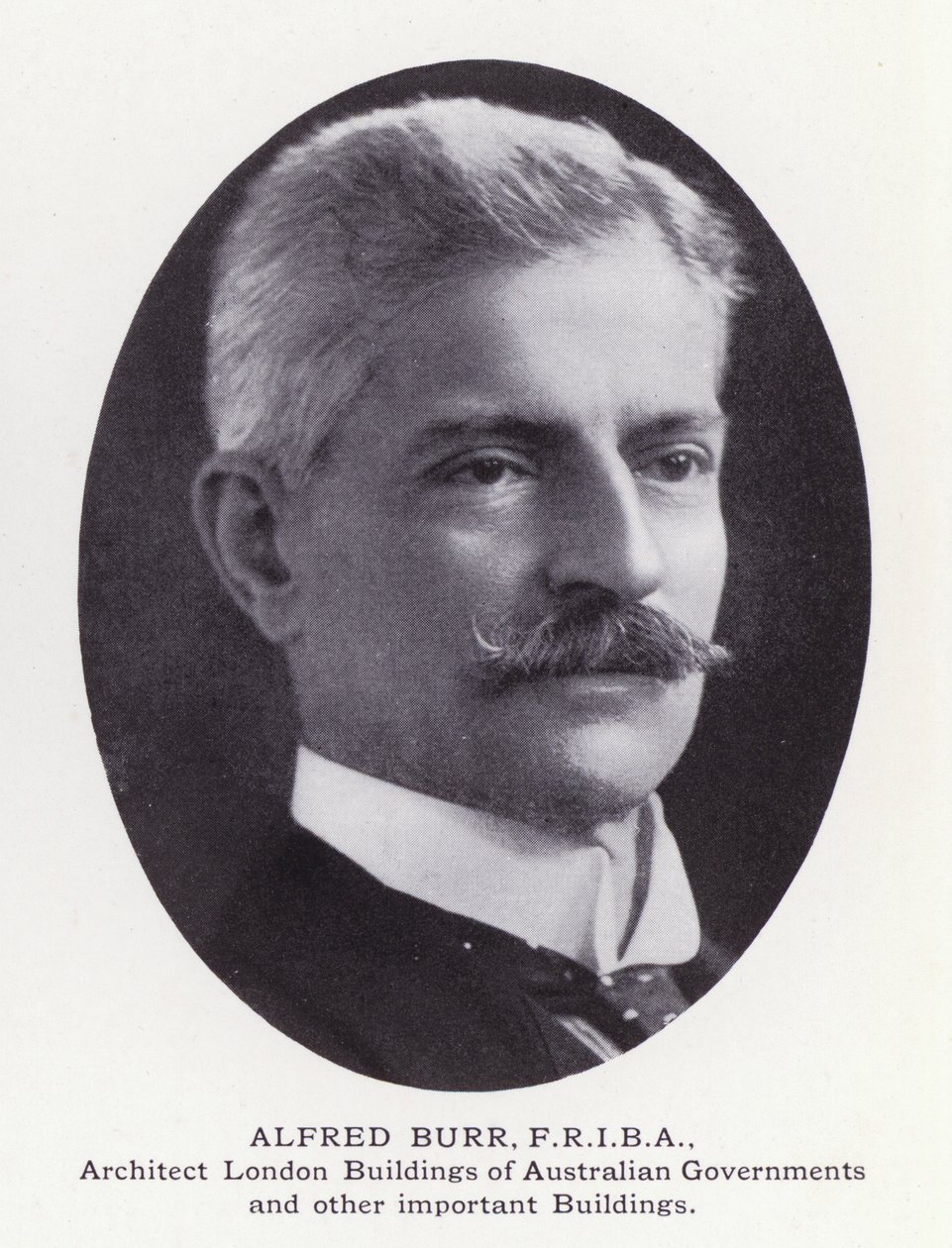 Prominent Men of London: Alfred Burr (czarno-białe zdjęcie) autorstwa English Photographer