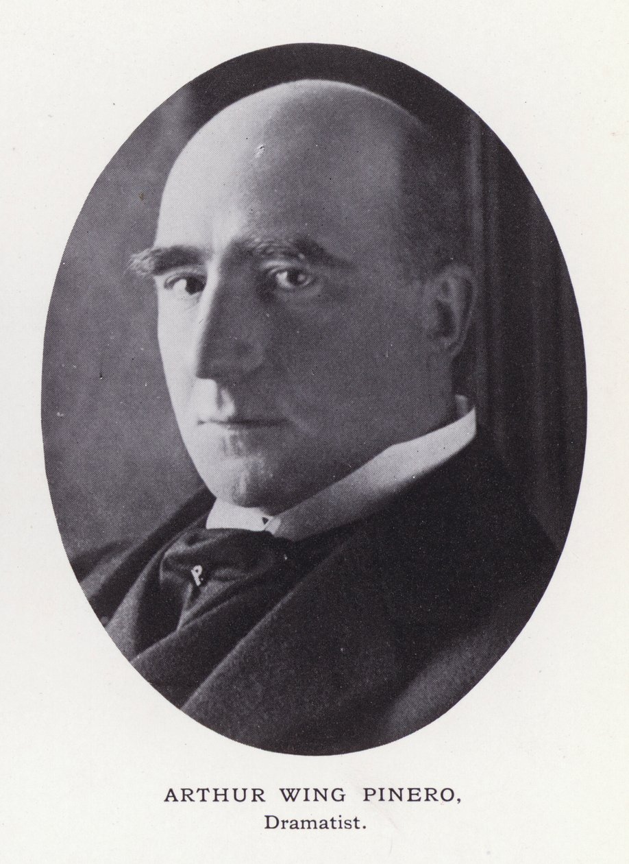Prominent Men of London: Arthur Wing Pinero (zdjęcie czarno-białe) autorstwa English Photographer
