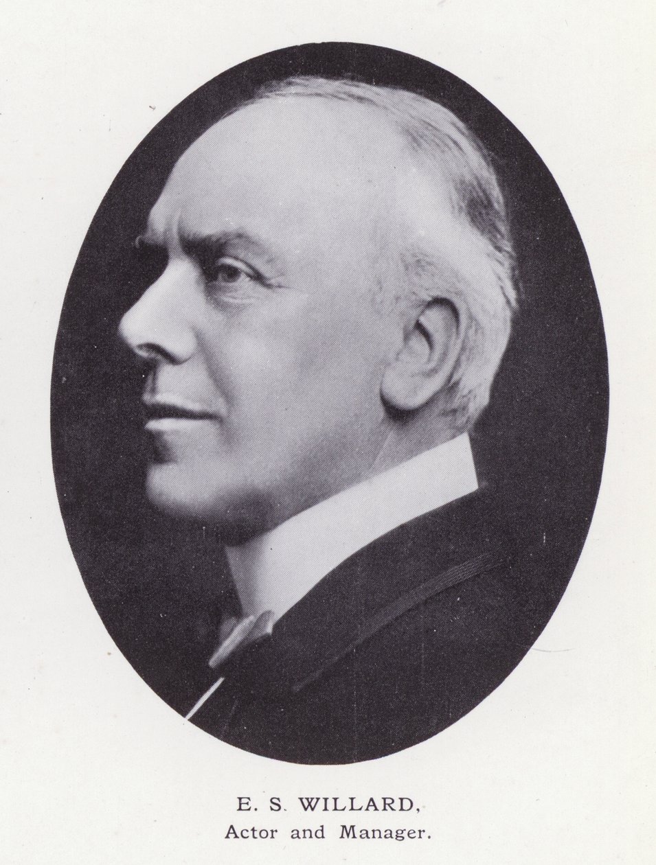 Prominent Men of London: E S Willard (czarno-białe zdjęcie) autorstwa English Photographer