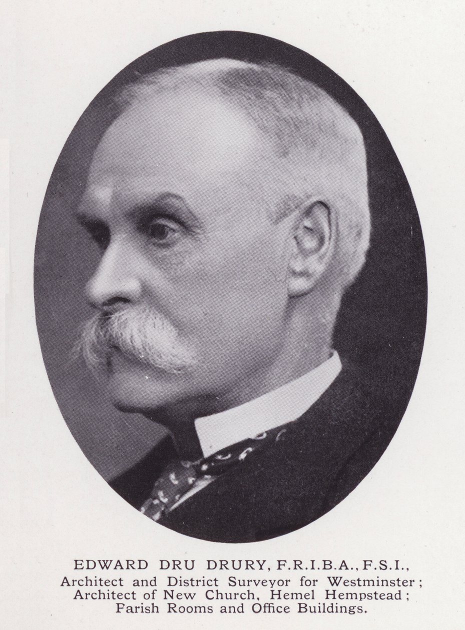 Prominent Men of London: Edward Dru Drury (zdjęcie czarno-białe) autorstwa English Photographer