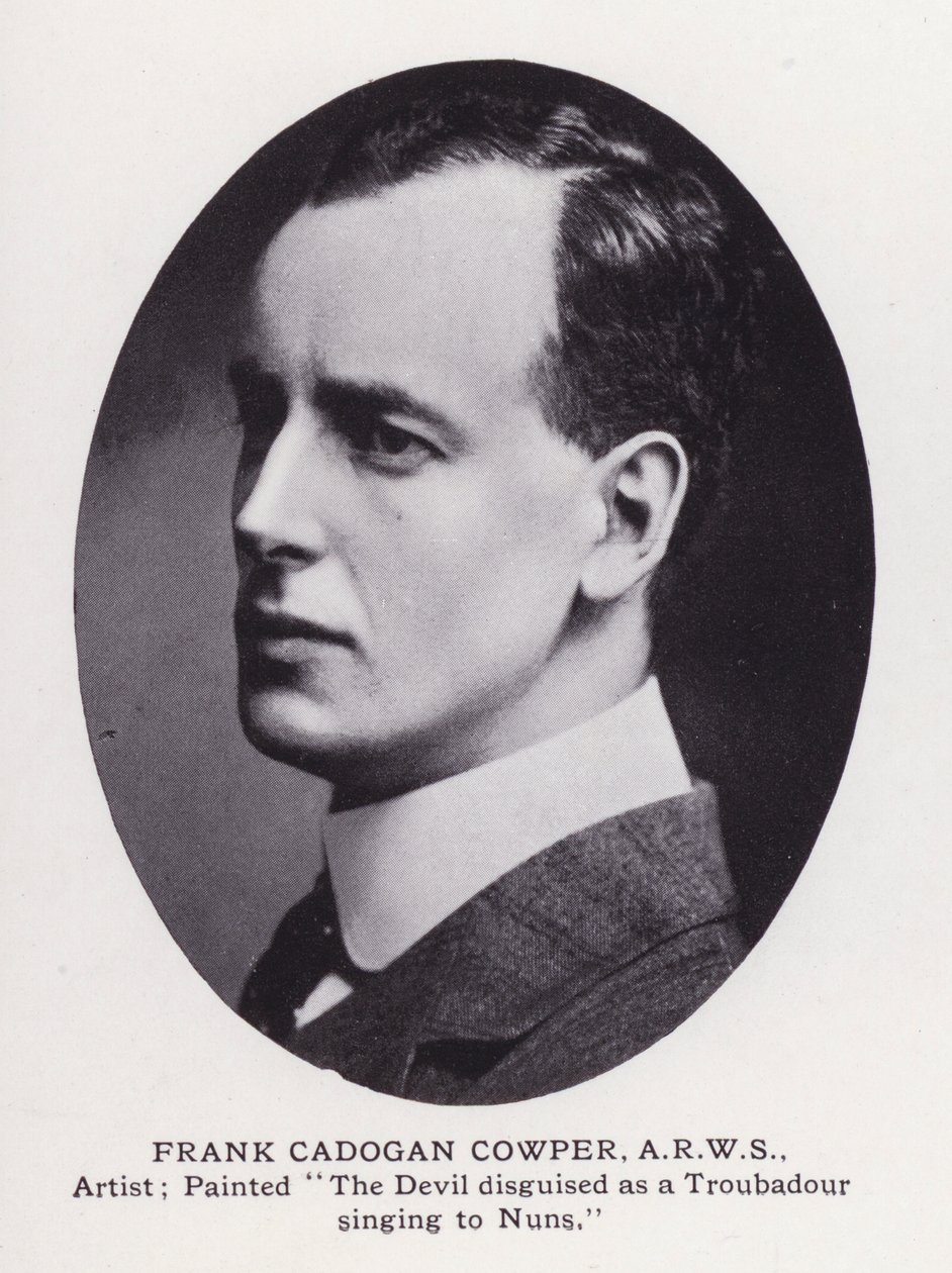 Prominent Men of London: Frank Cadogan Cowper (zdjęcie czarno-białe) autorstwa English Photographer