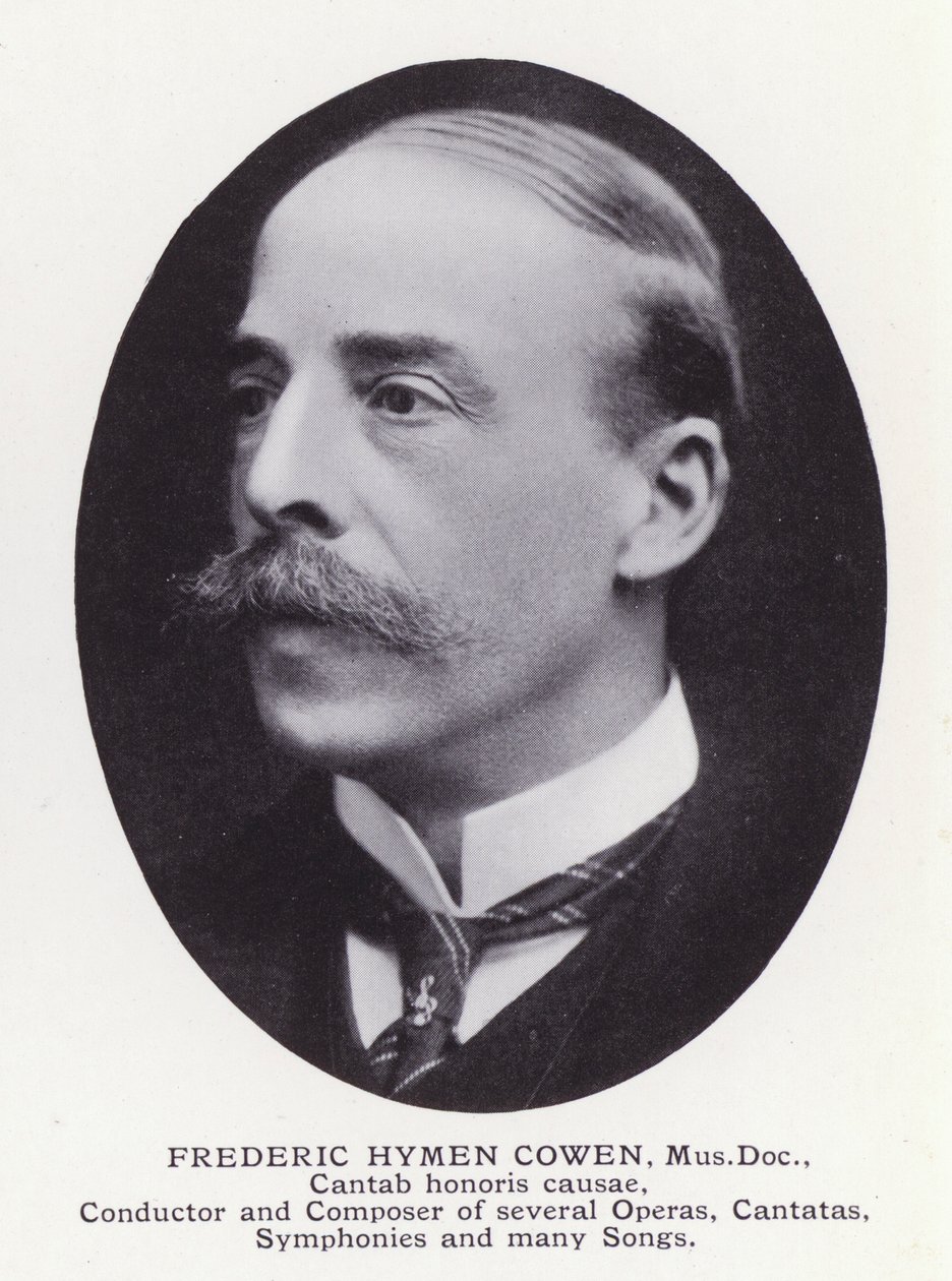 Prominent Men of London: Frederic Hymen Cowen (zdjęcie czarno-białe) autorstwa English Photographer