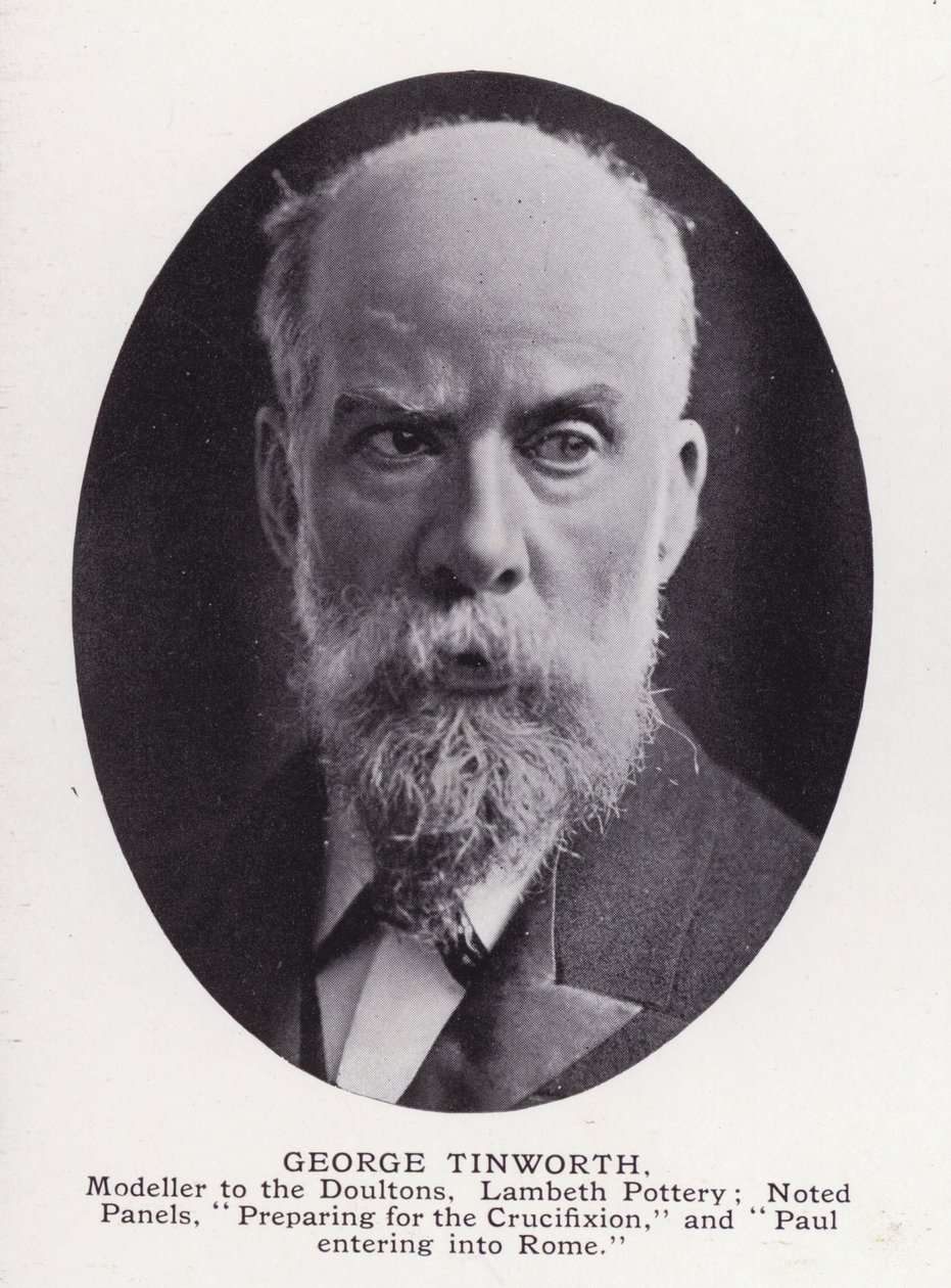 Prominent Men of London: George Tinworth (zdjęcie czarno-białe) autorstwa English Photographer