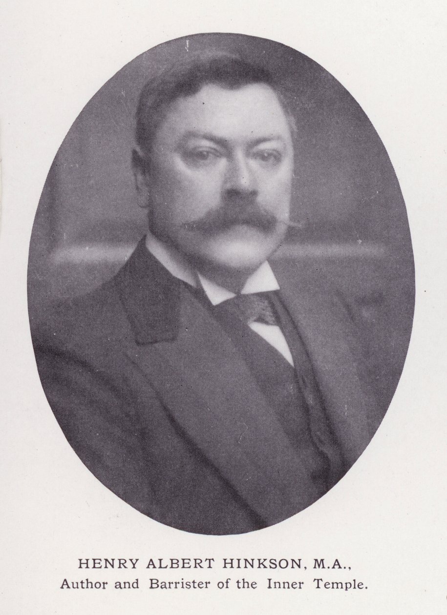 Prominent Men of London: Henry Albert Hinkson (zdjęcie czarno-białe) autorstwa English Photographer