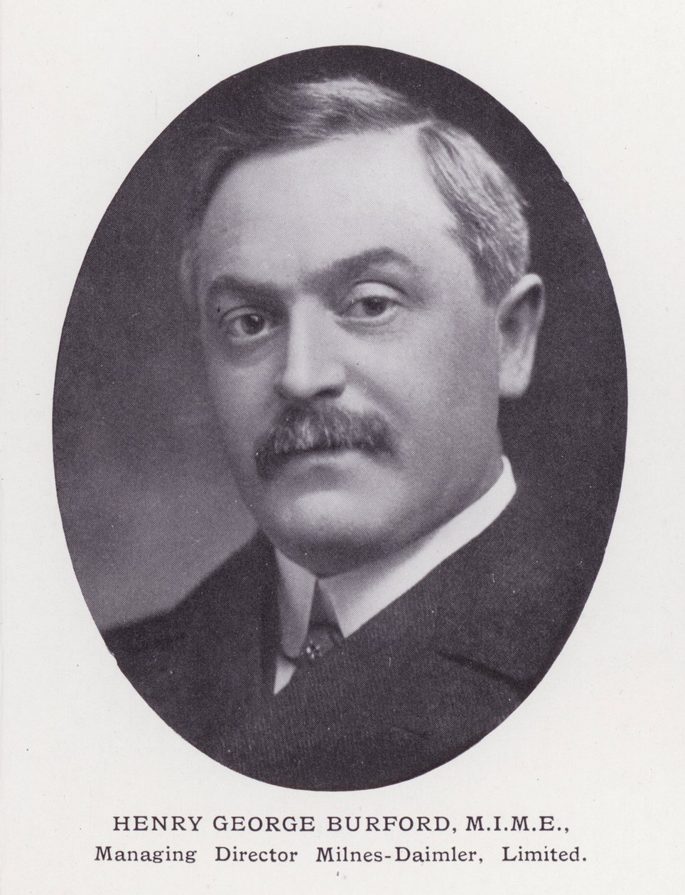 Prominent Men of London: Henry George Burford (czarno-białe zdjęcie) autorstwa English Photographer