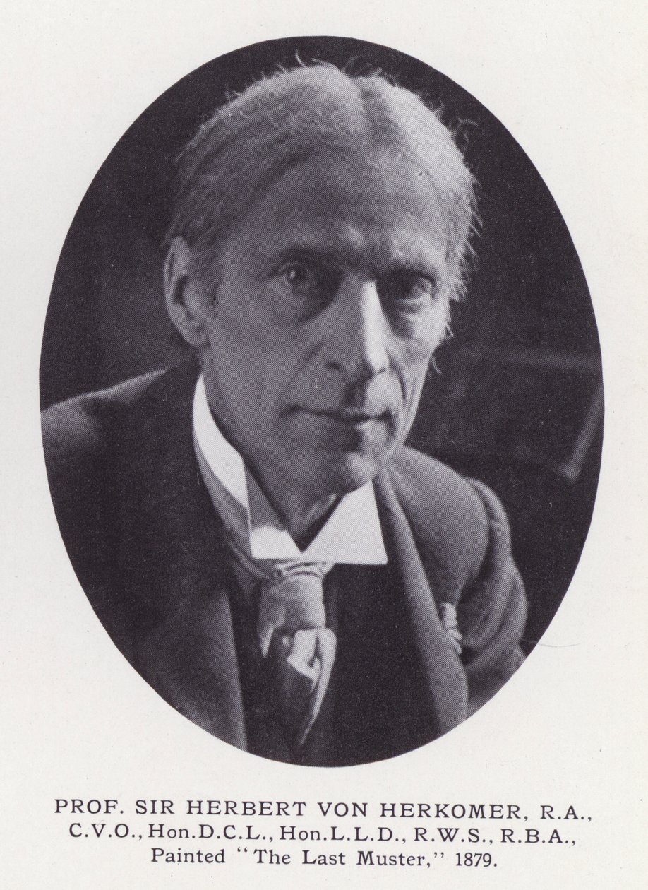 Prominent Men of London: Prof Sir Herbert Von Herkomer (zdjęcie czarno-białe) autorstwa English Photographer