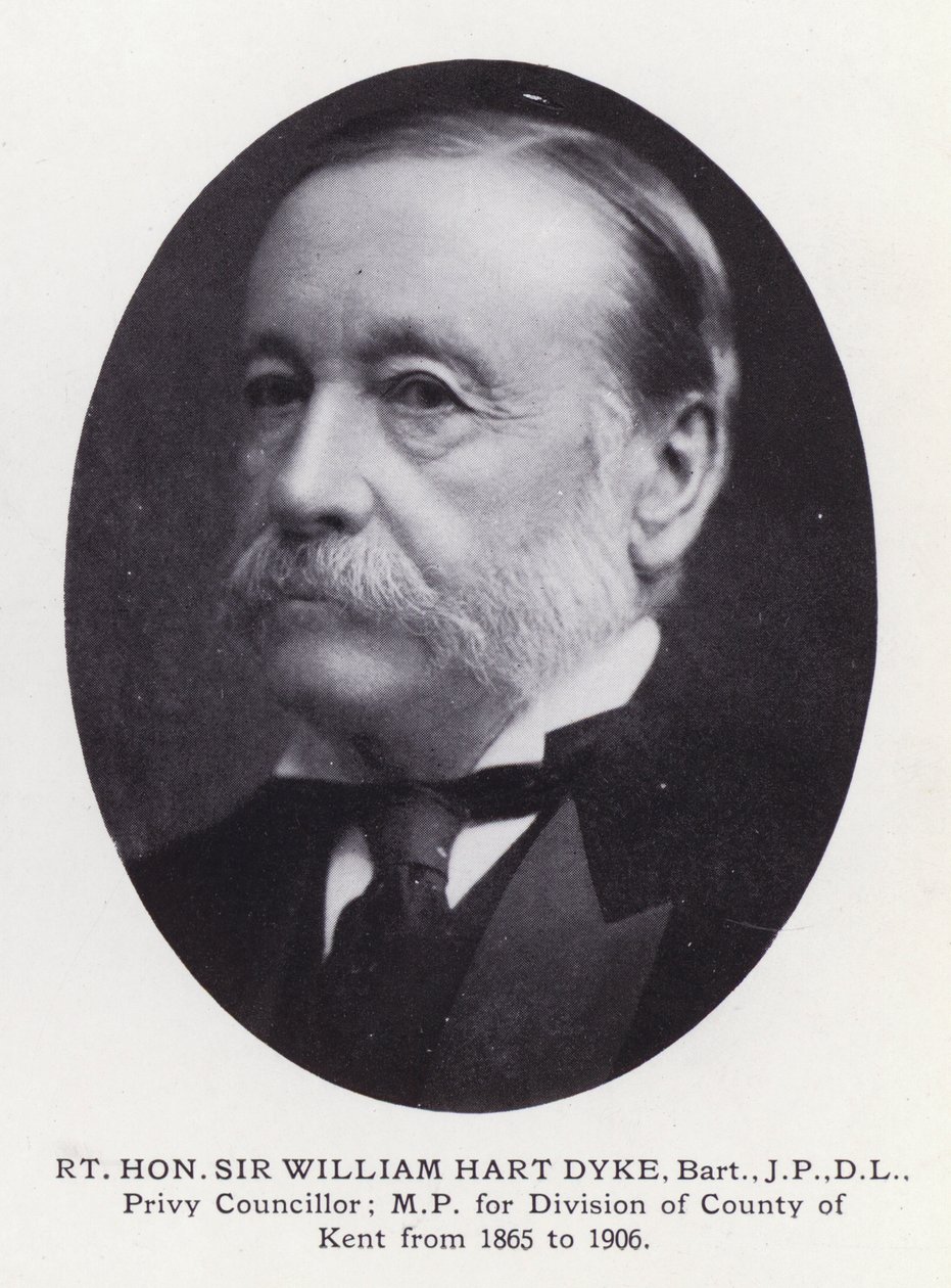Prominent Men of London: Rt Hon Sir William Hart Dyke (czarno-białe zdjęcie) autorstwa English Photographer
