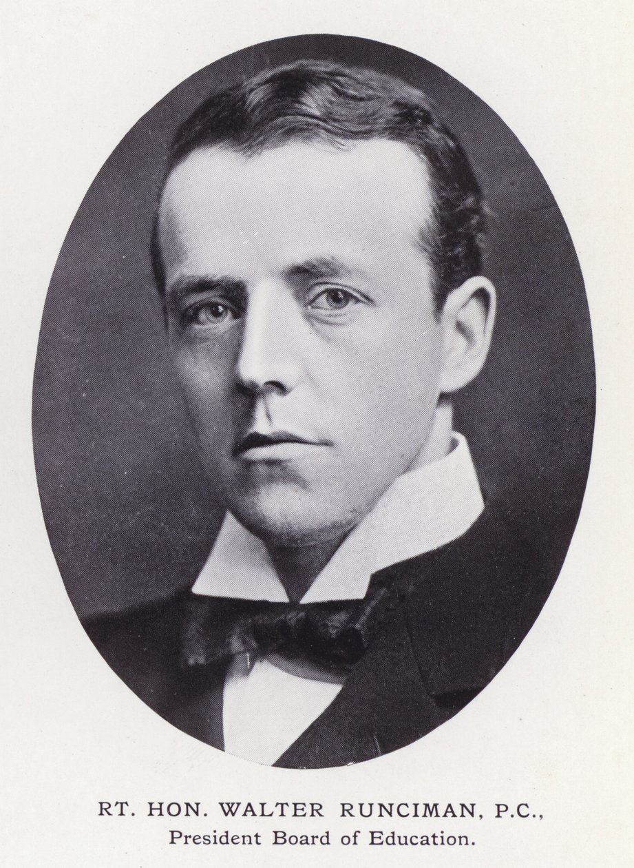 Prominent Men of London: Rt Hon Walter Runciman (zdjęcie czarno-białe) autorstwa English Photographer