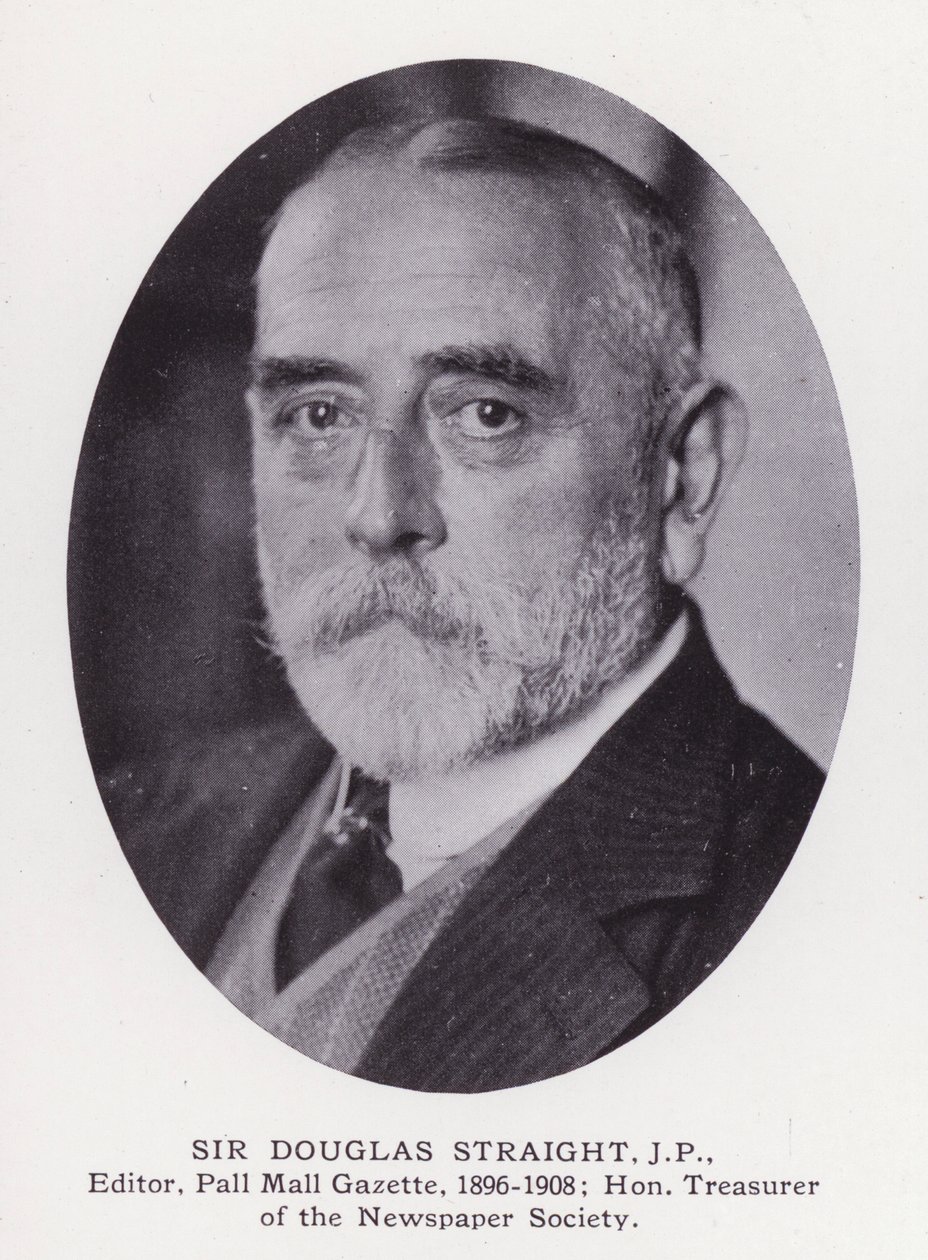 Prominent Men of London: Sir Douglas Straight (zdjęcie czarno-białe) autorstwa English Photographer