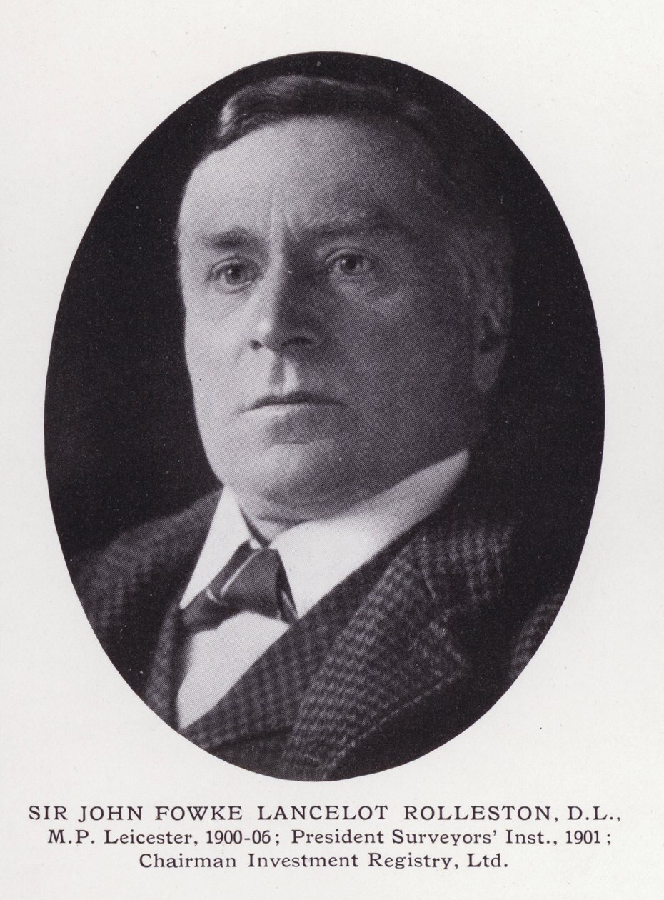 Prominent Men of London: Sir John Fowke Lancelot Rolleston (zdjęcie czarno-białe) autorstwa English Photographer