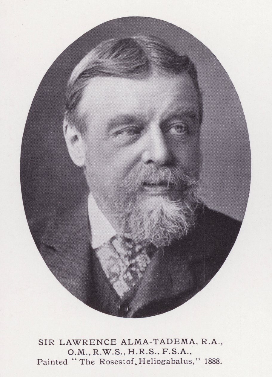 Prominent Men of London: Sir Lawrence Alma-Tadema (zdjęcie czarno-białe) autorstwa English Photographer