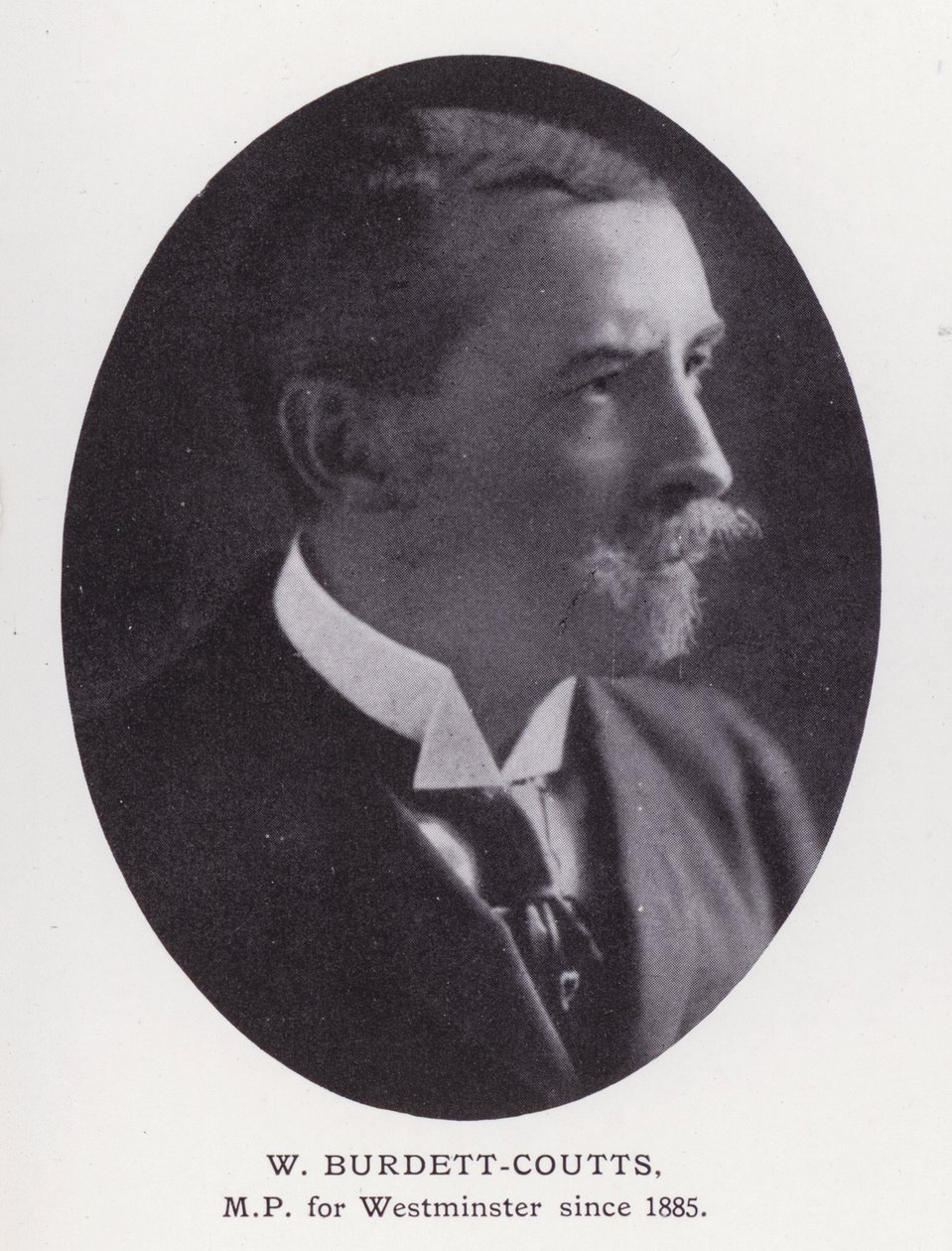 Prominent Men of London: W Burdett-Coutts (zdjęcie czarno-białe) autorstwa English Photographer