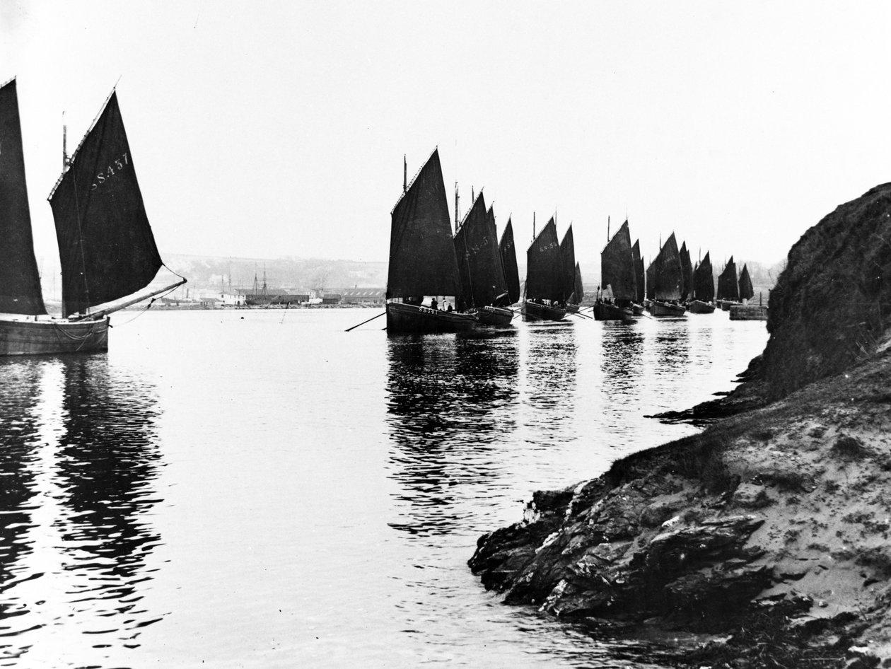 Regaty, ujście Hayle, ok. 1890 autorstwa English Photographer