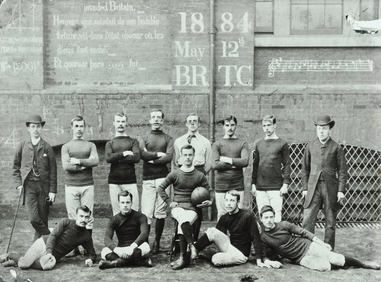 Rosendale Road School: drużyna piłkarska, 1884 autorstwa English Photographer