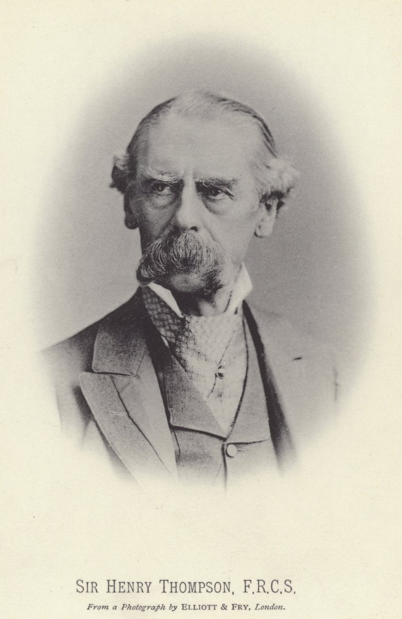 Sir Henry Thompson, FRCS (zdjęcie czarno-białe) autorstwa English Photographer