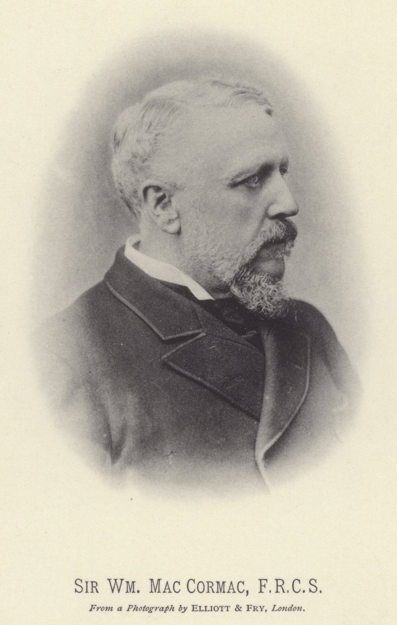 Sir William MacCormac, FRCS (zdjęcie czarno-białe) autorstwa English Photographer