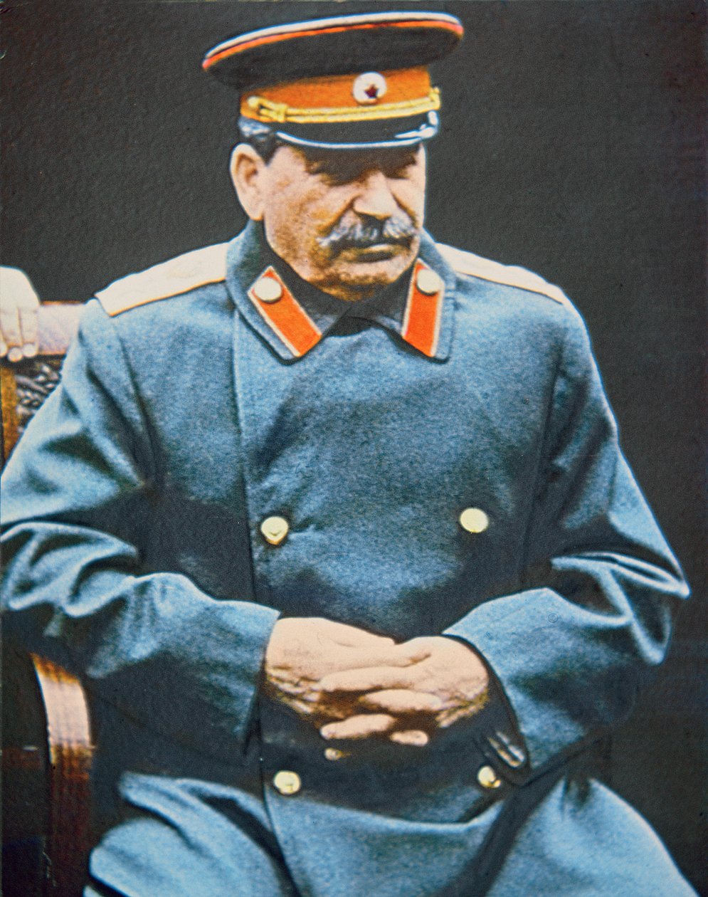 Stalin na konferencji w Jałcie, luty 1945 (zdjęcie) autorstwa English Photographer