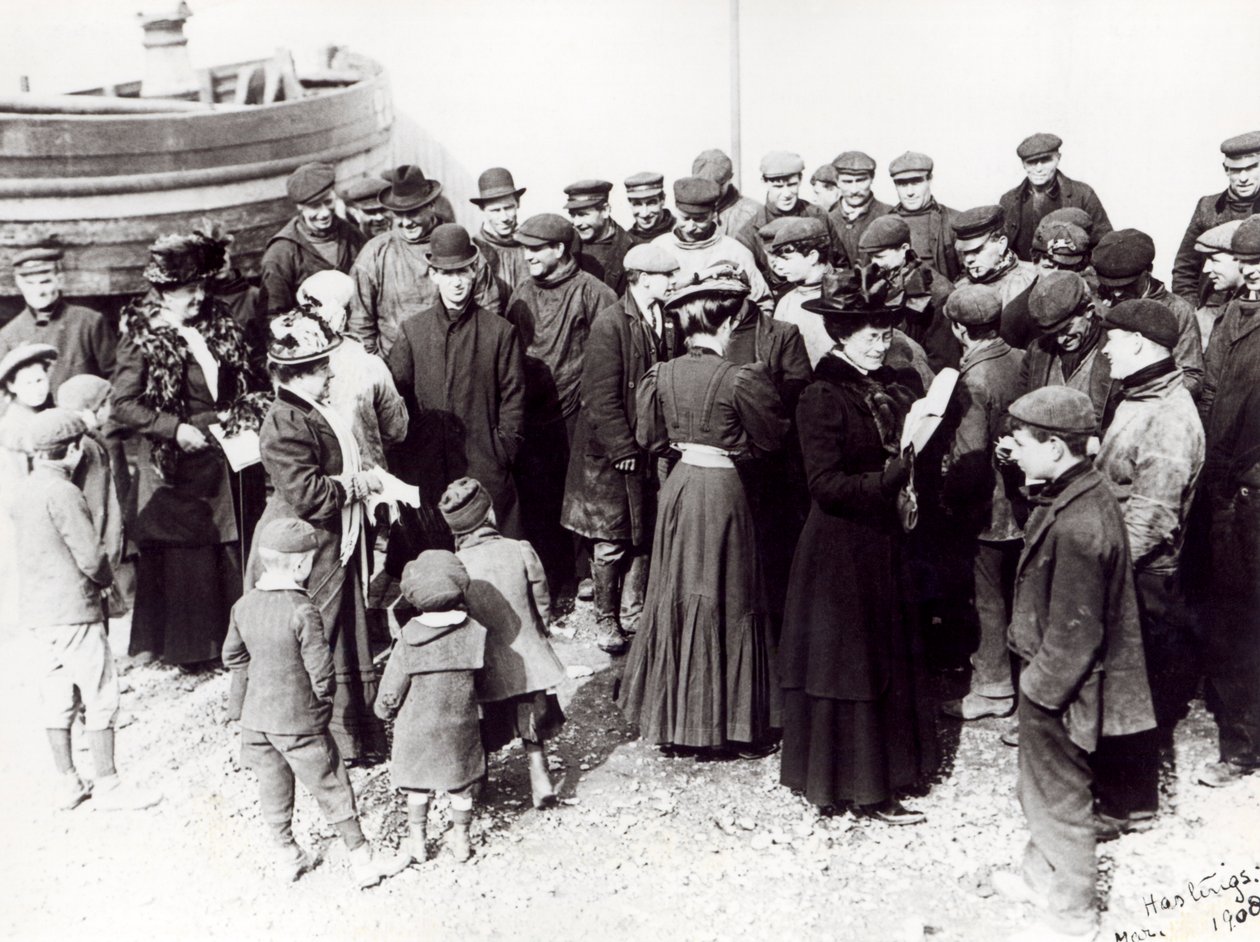 Sufrażystki w Hastings, 1908 autorstwa English Photographer