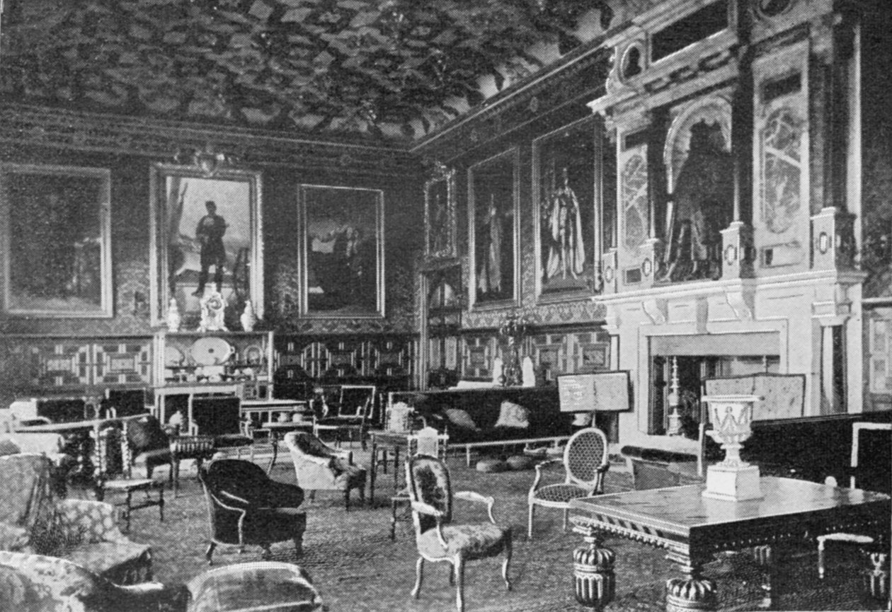 The James I Drawing Room, Hatfield House, opublikowane w The Graphic, 19 lipca 1902 autorstwa English Photographer