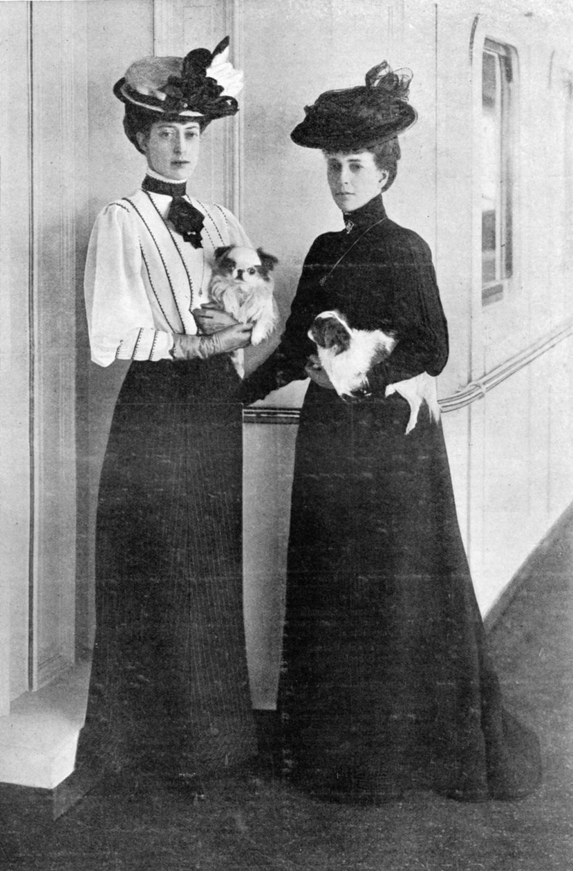 Najnowsze portrety Jej Królewskiej Mości i księżnej Wiktorii Walii, okładka The Graphic, 27 października 1906 autorstwa English Photographer