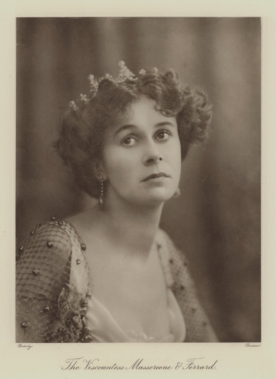 Wicehrabina Massereene i Ferrard (zdjęcie czarno-białe) autorstwa English Photographer