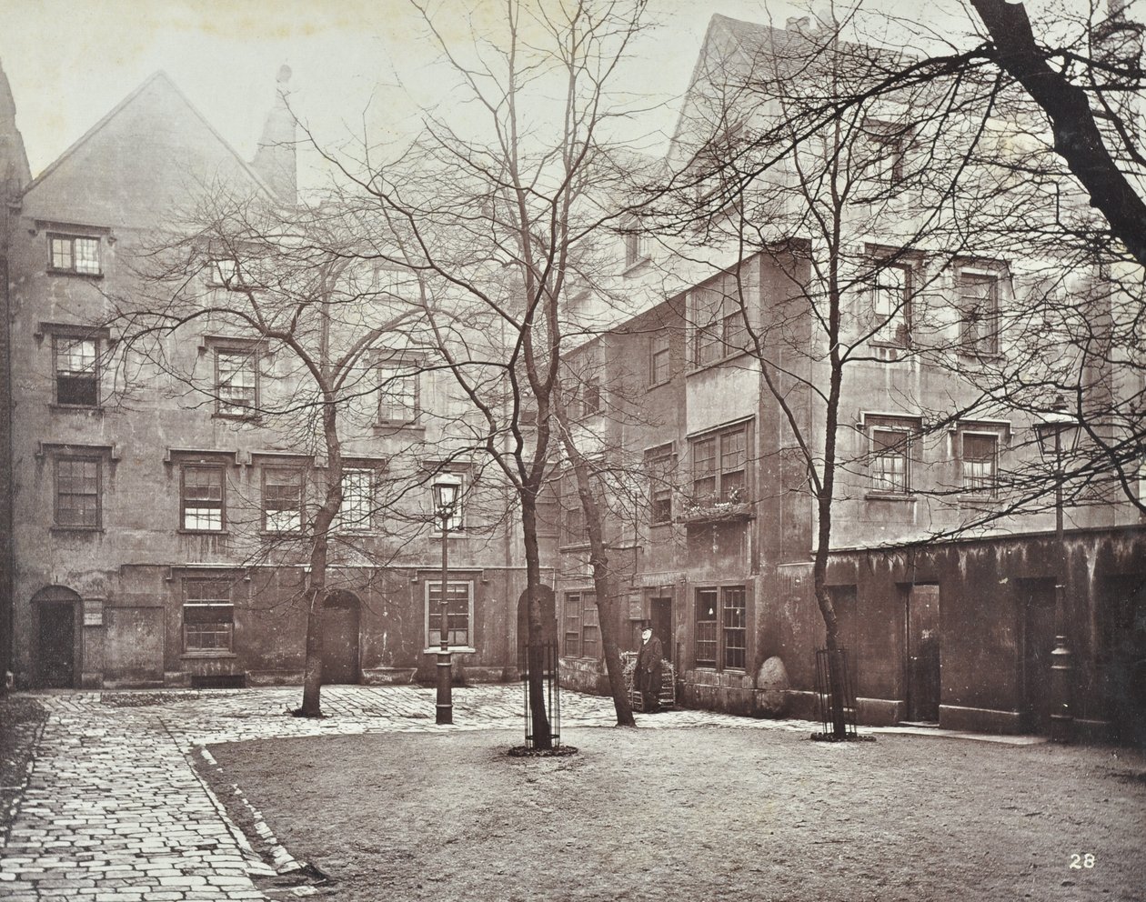 Widok Barnards Inn, Londyn, 1879 autorstwa English Photographer