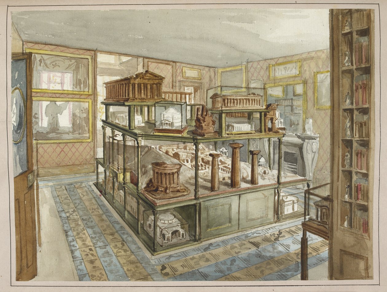 74 Model Room, z „Opis domu i muzeum, po północnej stronie Lincoln
