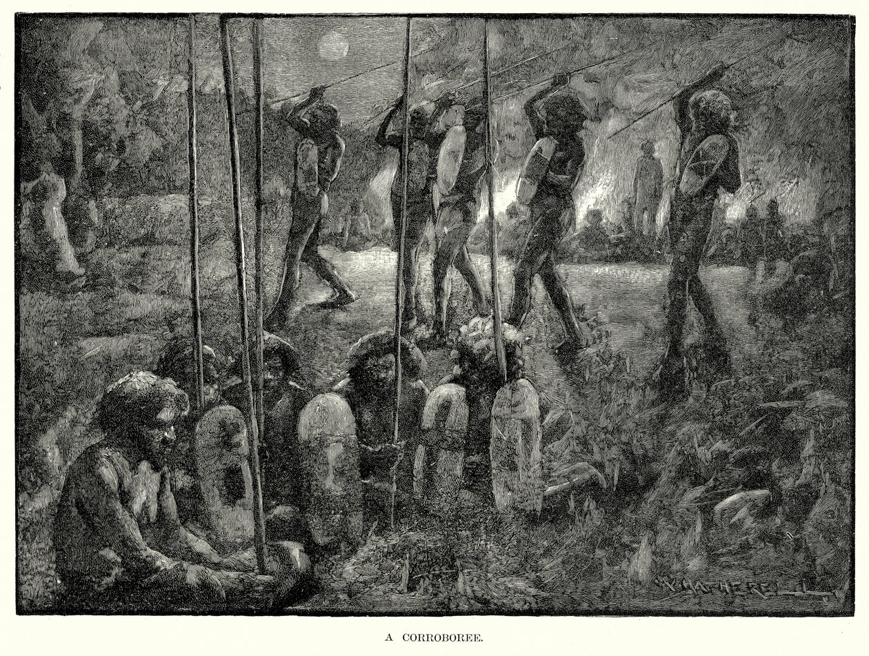 Corroboree (grawerunek) autorstwa English School