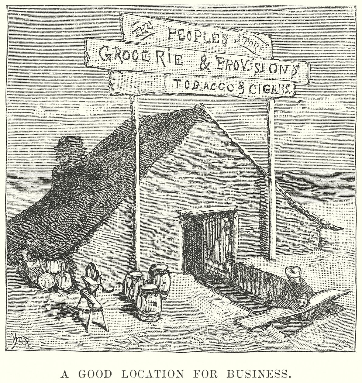 Dobra lokalizacja dla biznesu (grawerowanie) autorstwa English School