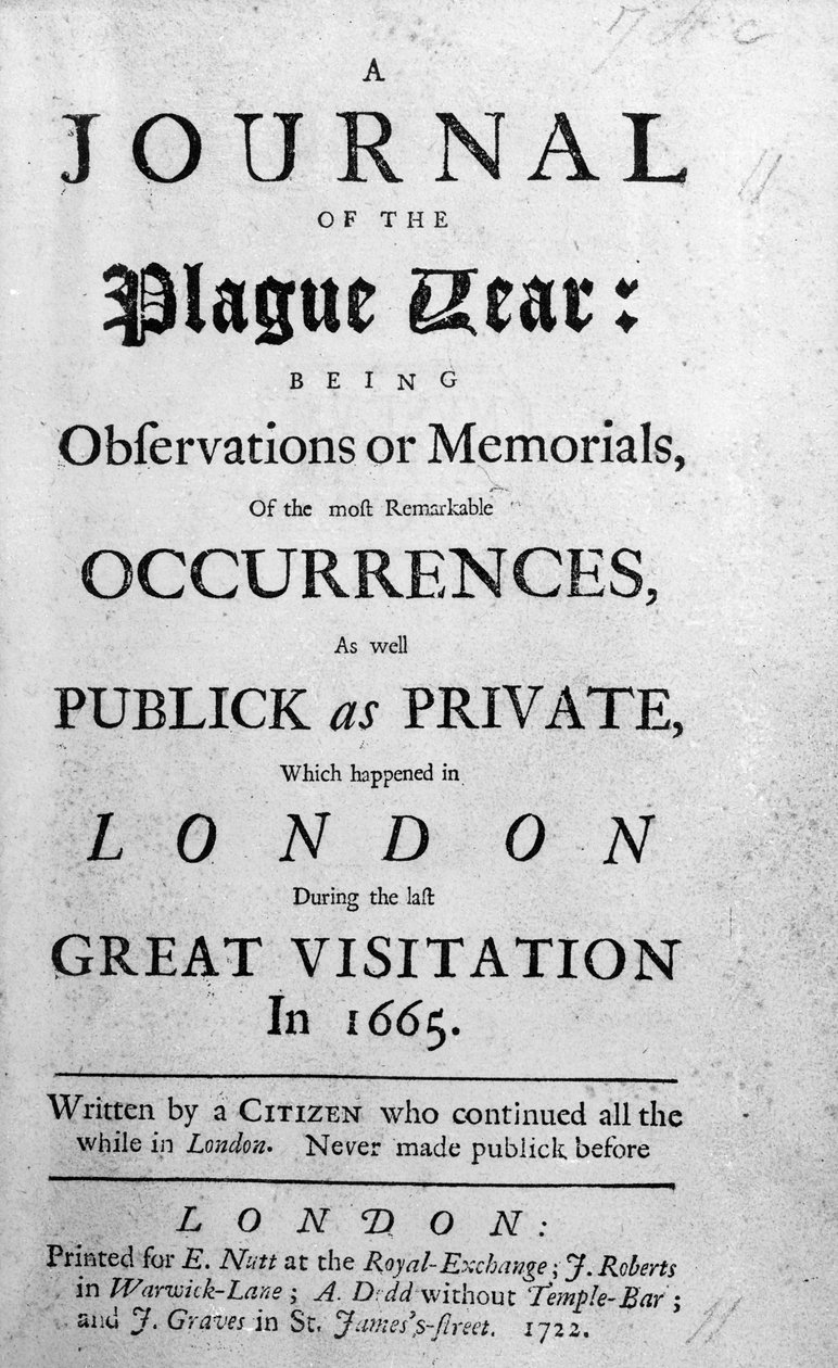 Dziennik z roku dżumy, 1665 autorstwa English School