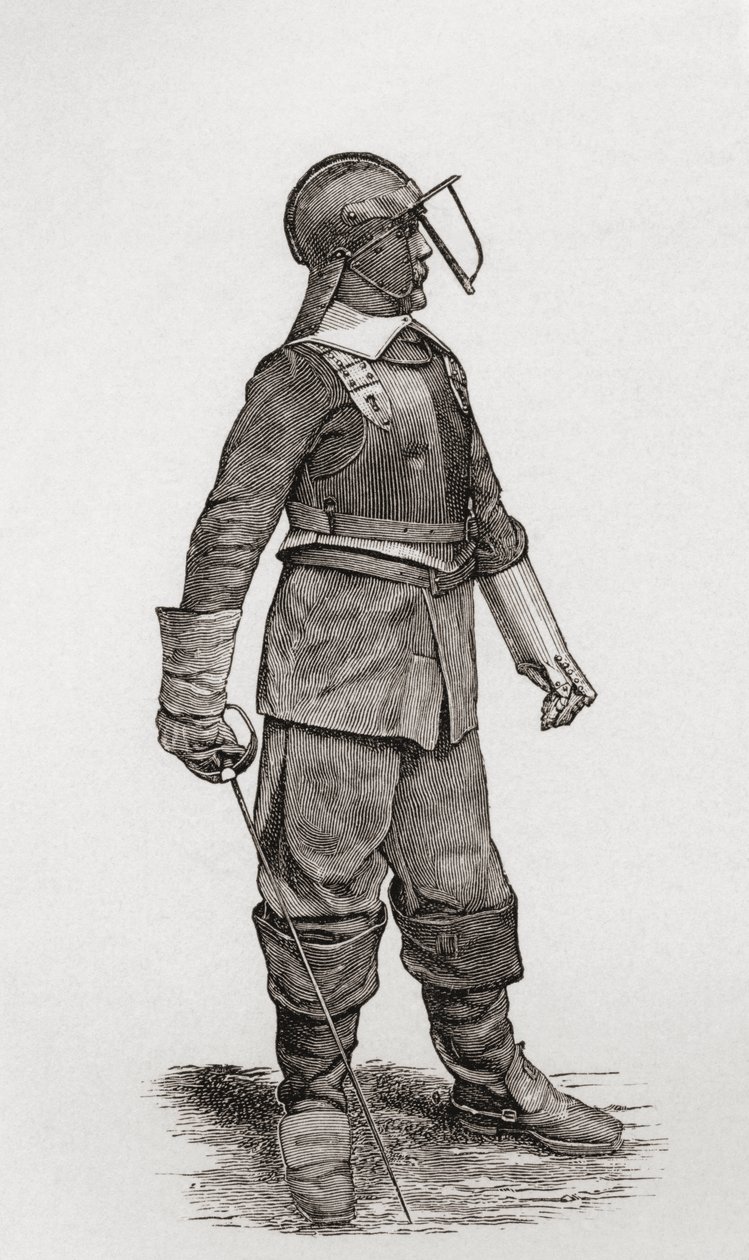 Lekki jeździec z czasów Olivera Cromwella, z „Krótkiej historii ludu angielskiego” J.R. Greena, opublikowanej w 1893 r. autorstwa English School