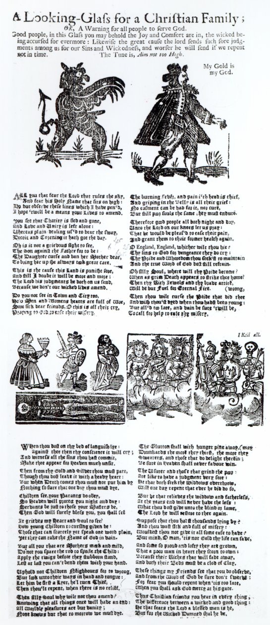 Zwierciadło dla rodziny chrześcijańskiej, ok. 1665 r autorstwa English School