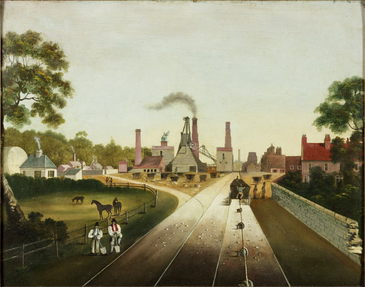 „A” Pit, Backworth, c.1823-67 autorstwa English School