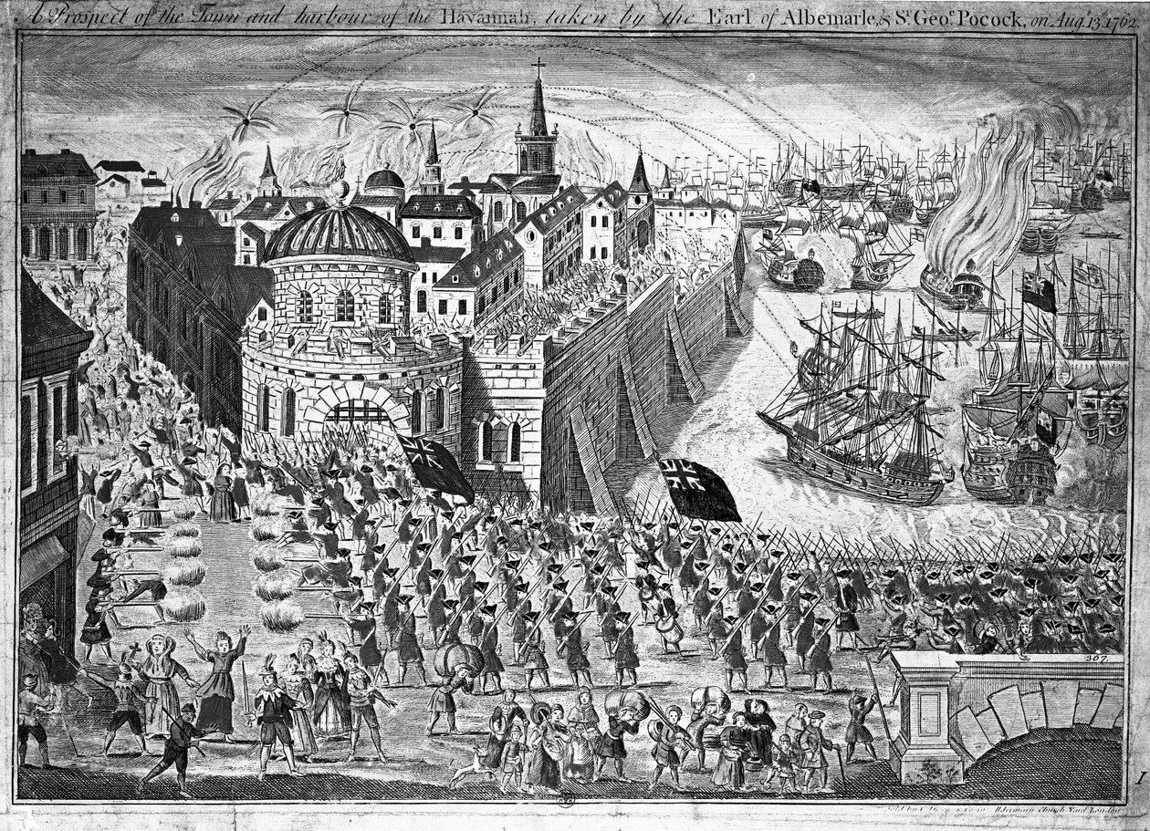Perspektywa miasta Havannah, zrobione przez hrabiego Albemarle i Sir George