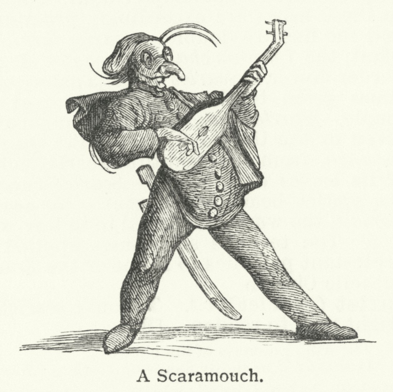 Scaramouch (grawerunek) autorstwa English School