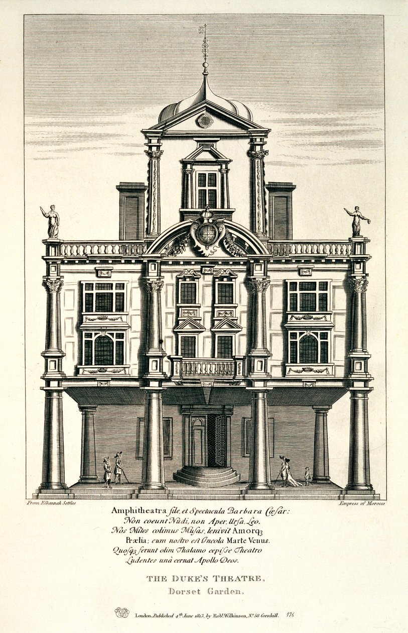 Scena z cesarzowej Maroka autorstwa Elkany Settle, 1813 autorstwa English School