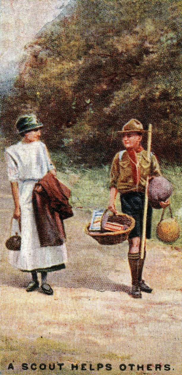 Skaut pomaga innym, 1929 autorstwa English School