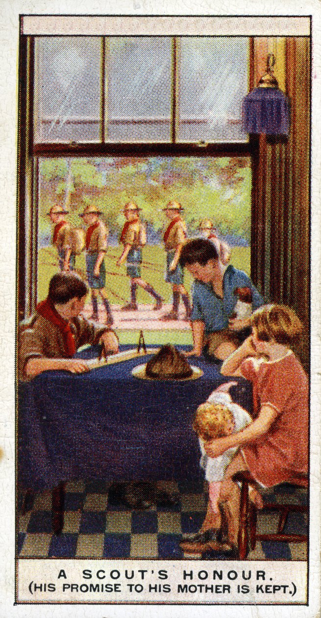 Godny zaufania honor harcerski, 1929 autorstwa English School