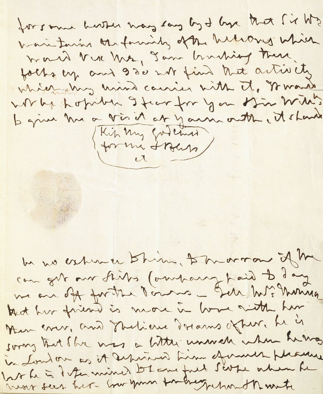 Podpisany list z autografem do Lady Hamilton, 1801 r autorstwa English School