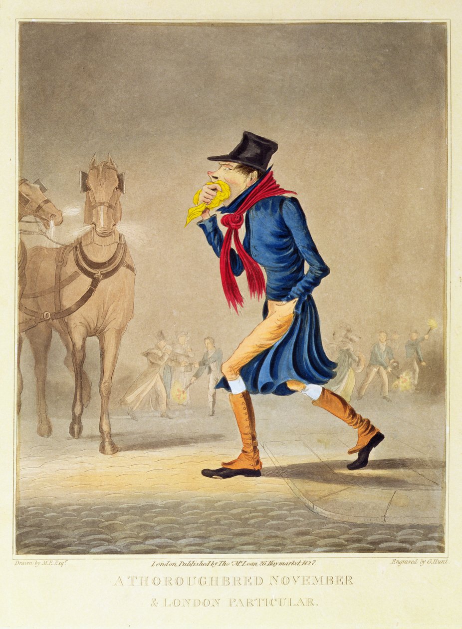 A Thoroughbred November i London Specific, wyd. T. McLean, 1827 autorstwa English School