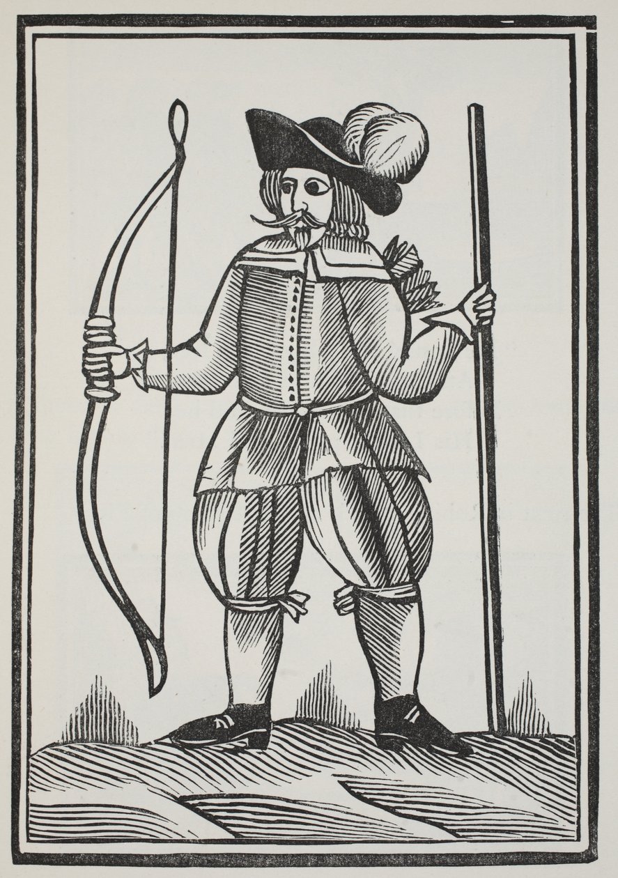Prawdziwa opowieść o Robin Hoodzie, ilustracja z książki Chap-books of the Eighteenth Century Johna Ashtona, wyd. 1882 autorstwa English School
