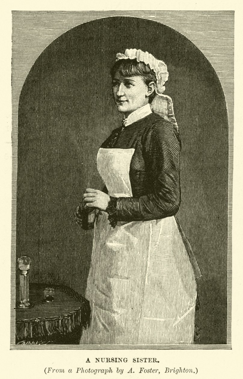 Siostra pielęgniarka (grawerunek) autorstwa English School