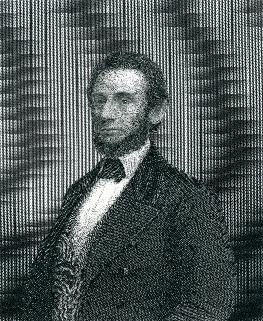 Abraham Lincoln, grawerowane przez H. C. Baldinga, XIX w. autorstwa English School